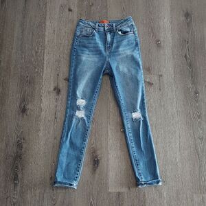 Wax Jean Butt, I Love You! High Rise Distressed Skinny Jeans 5/27